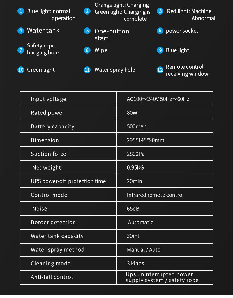 20Window Cleaning Robots HCR-11 (Ultrasonic function)